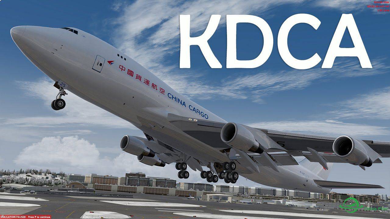【新视频预告】Prepar3D - PMDG 747-400ER RNAV approch KDCA Rwy19-3207 