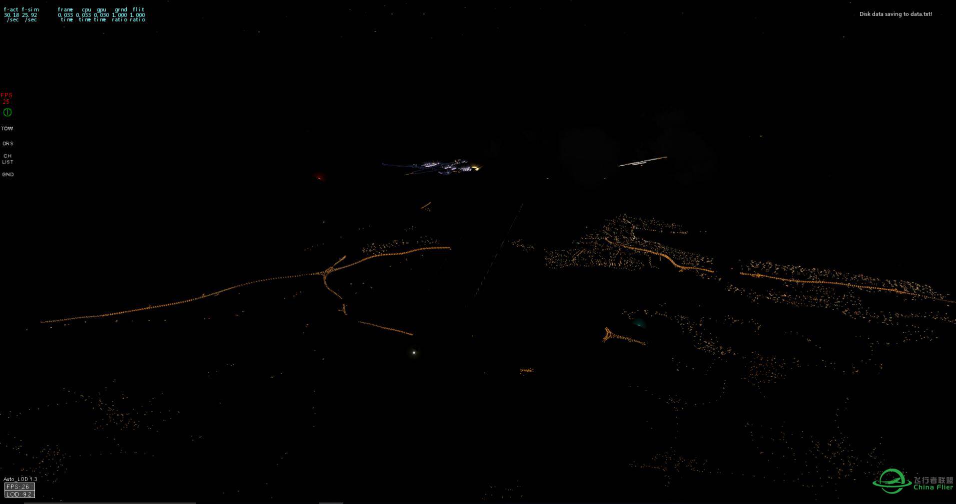 大爱XP A320，夜间终极效果太赞了！！！-5317 