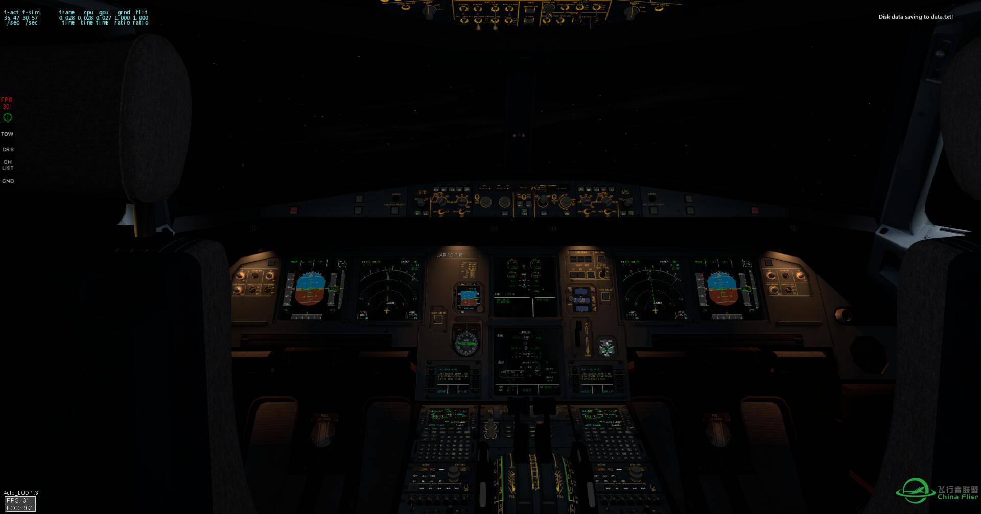 大爱XP A320，夜间终极效果太赞了！！！-2137 