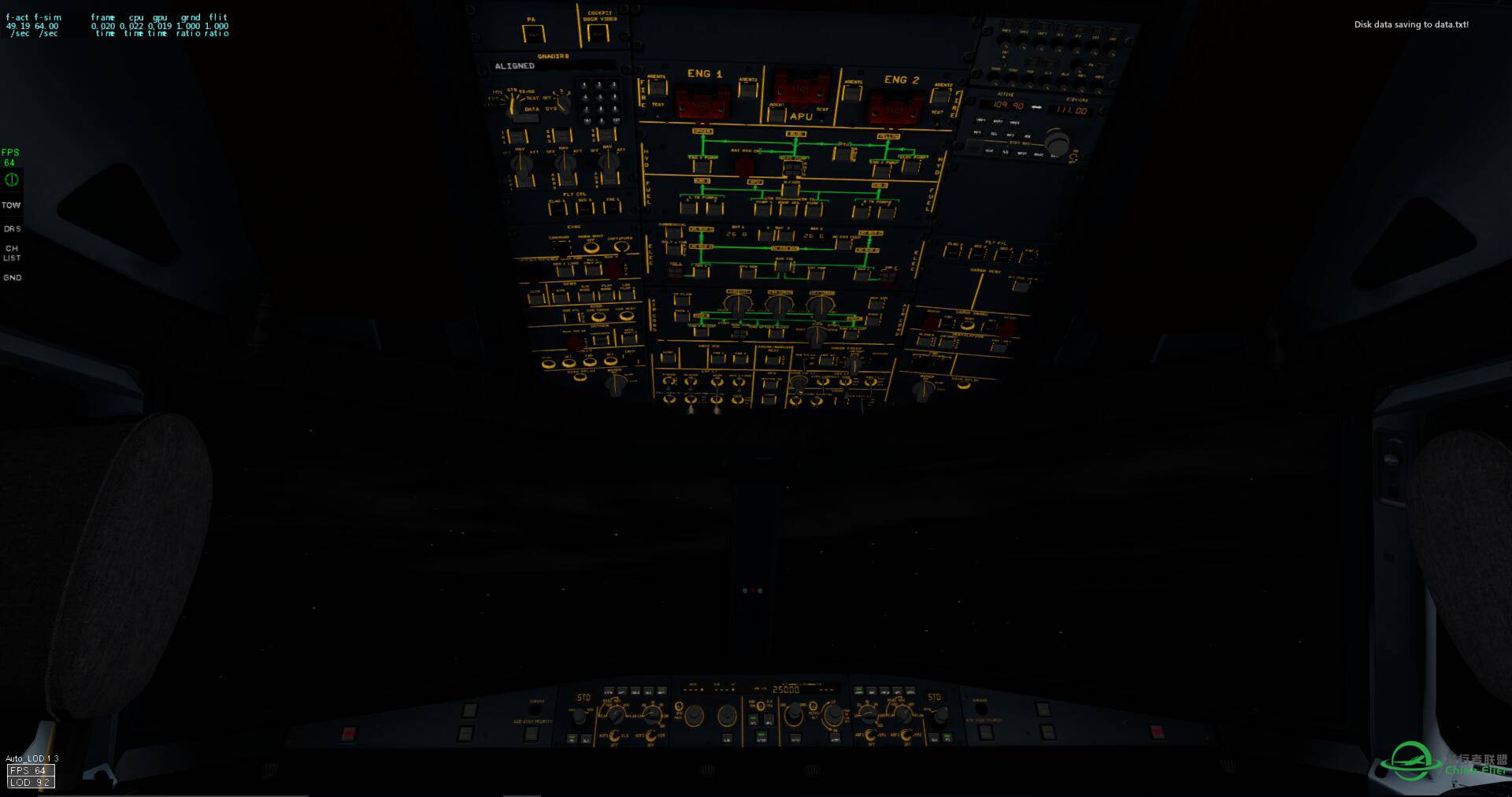 大爱XP A320，夜间终极效果太赞了！！！-5127 