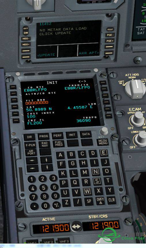 JAR A330的MCDU高度设置问题-7610 