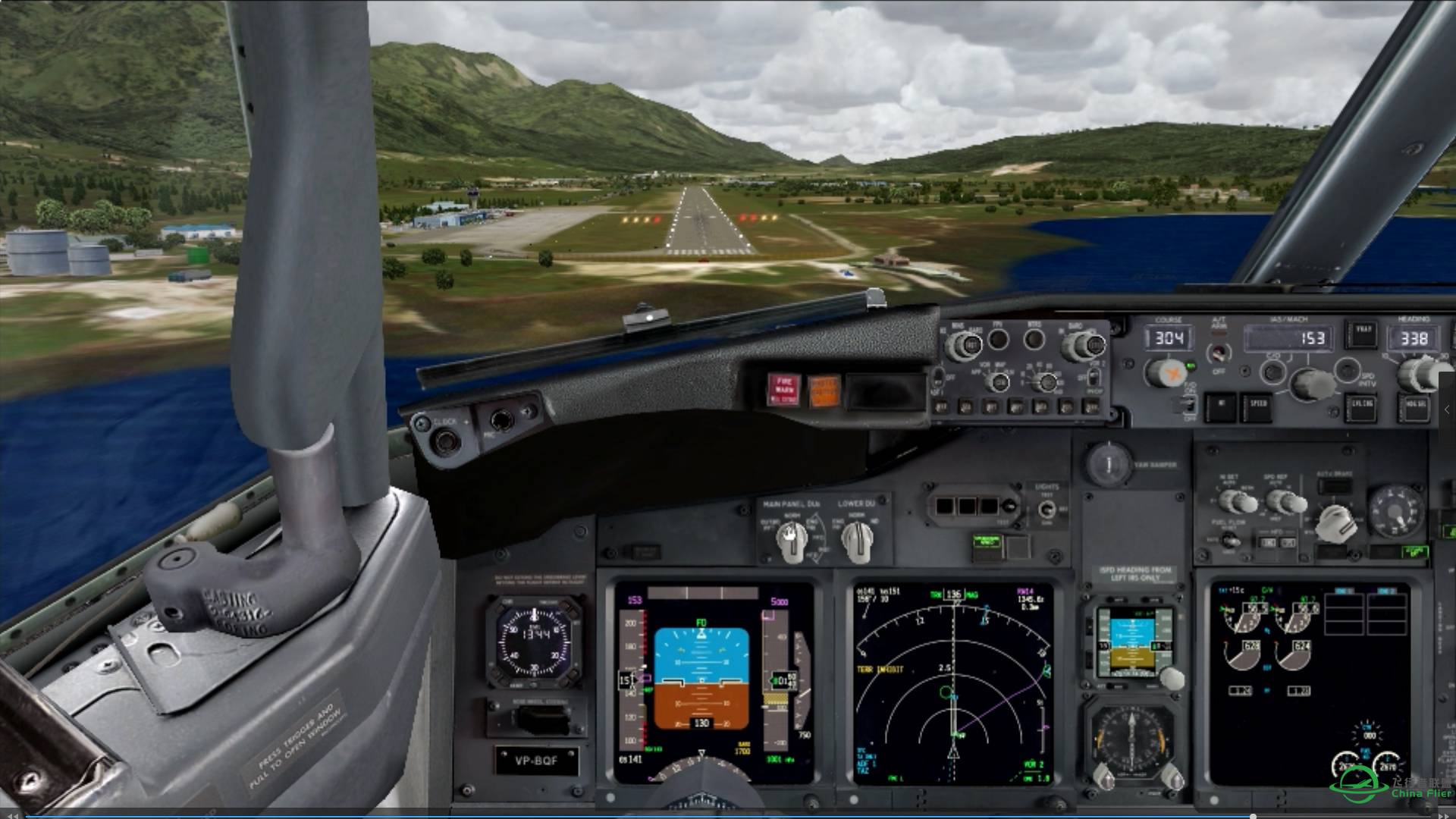 Fsx 危险进近之黑山Tivat LYTV RWY14 目视盘旋进近（附视频）-7586 