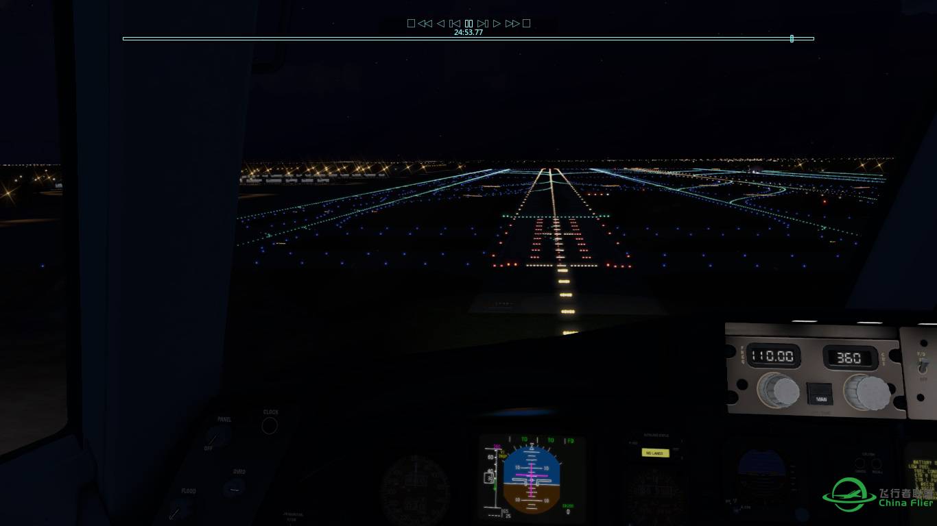 X-Plane 10夜降虹桥-8235 