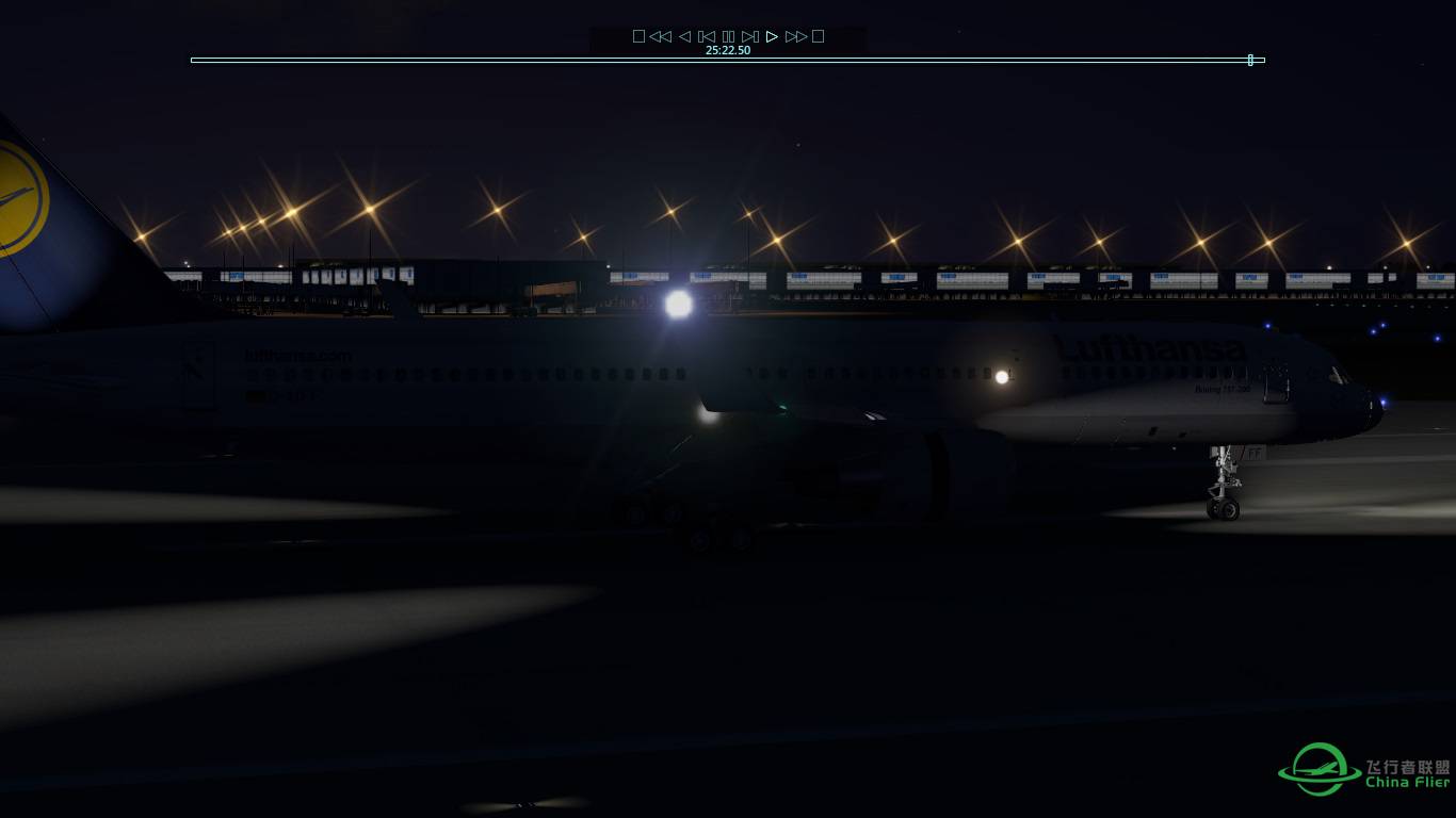 X-Plane 10夜降虹桥-3581 