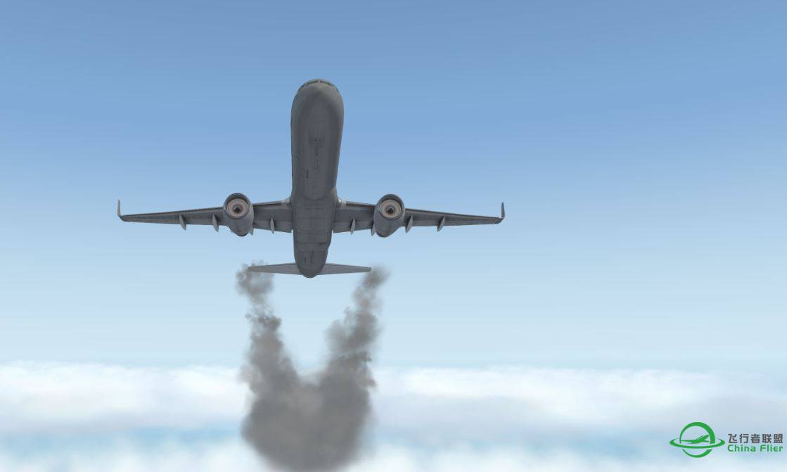 FF757 两个引擎冒烟？？-4006 