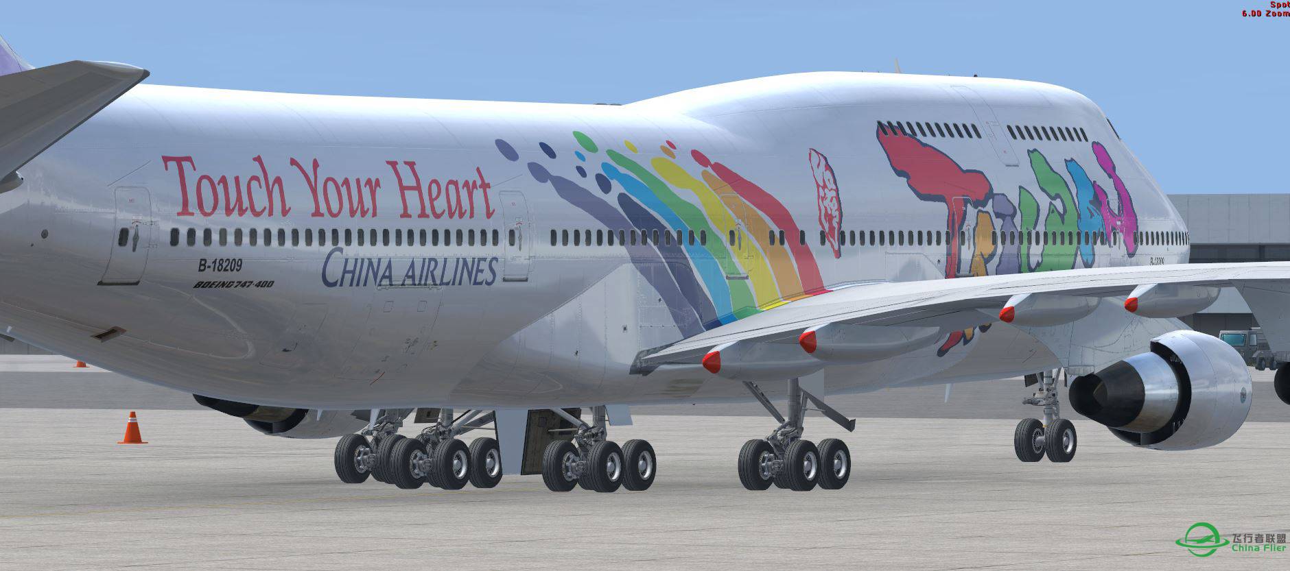 B747-400 ChinaAirline Taiwan-3195 