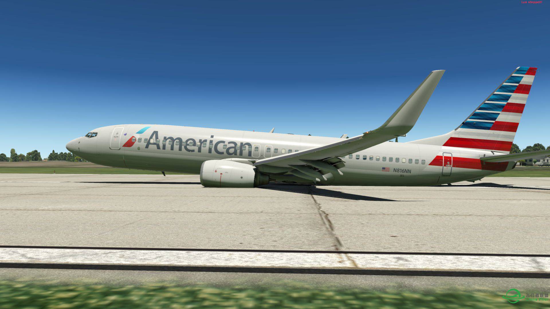 XPLANE 11 737無起落架迫降-9935 