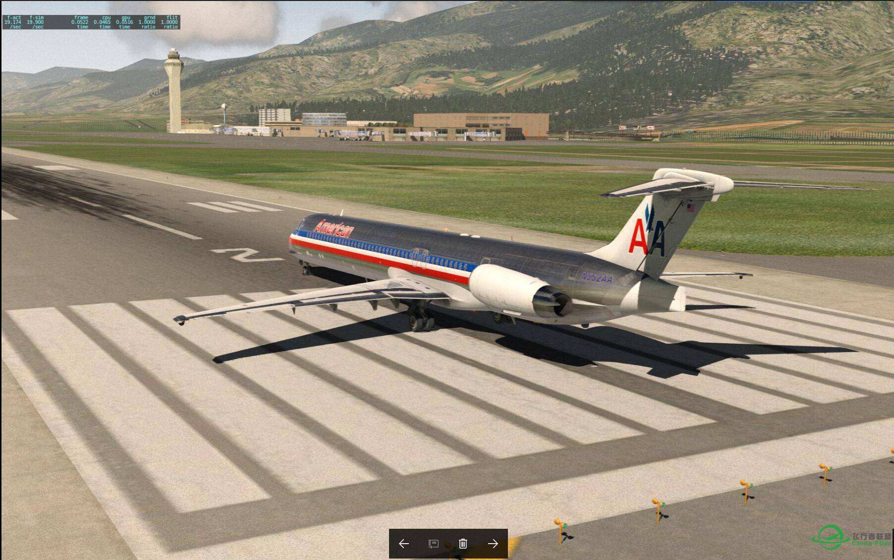 XPLANE 11 737無起落架迫降-9791 