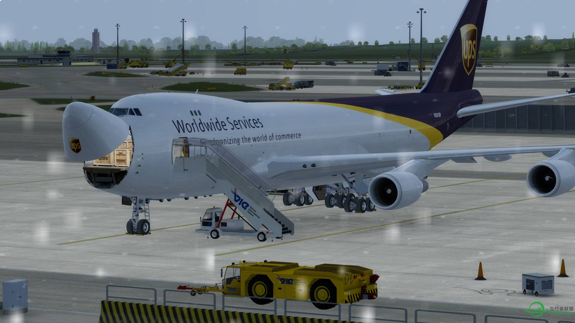 【杂图】 UPS Cargo 747F EDDF-LOWW-5620 