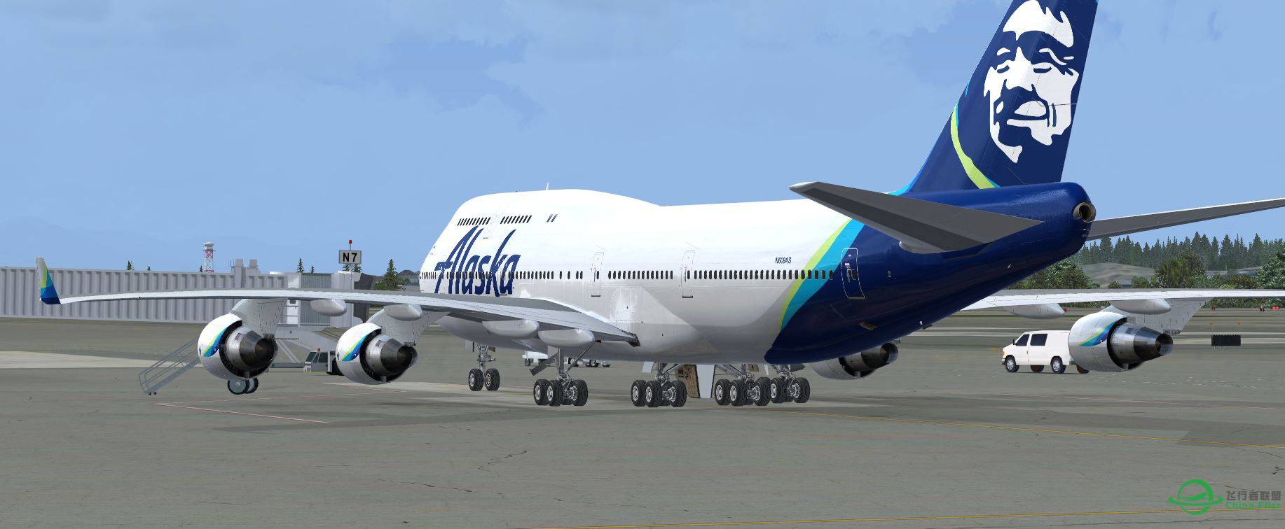 B747 Alaska @ PANC-9222 
