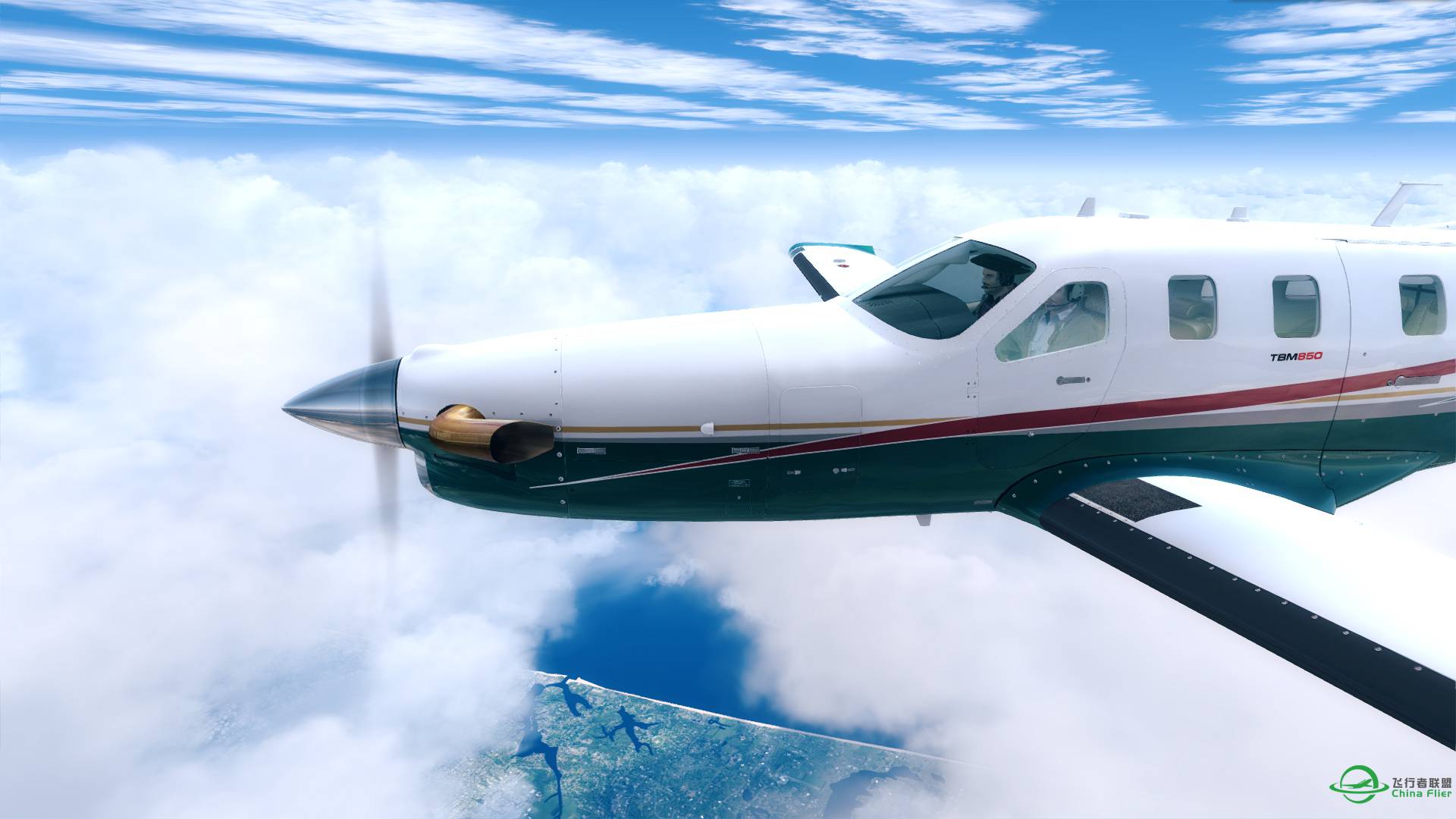 试飞TBM850，小机有小机的乐趣，感觉还行！-7557 