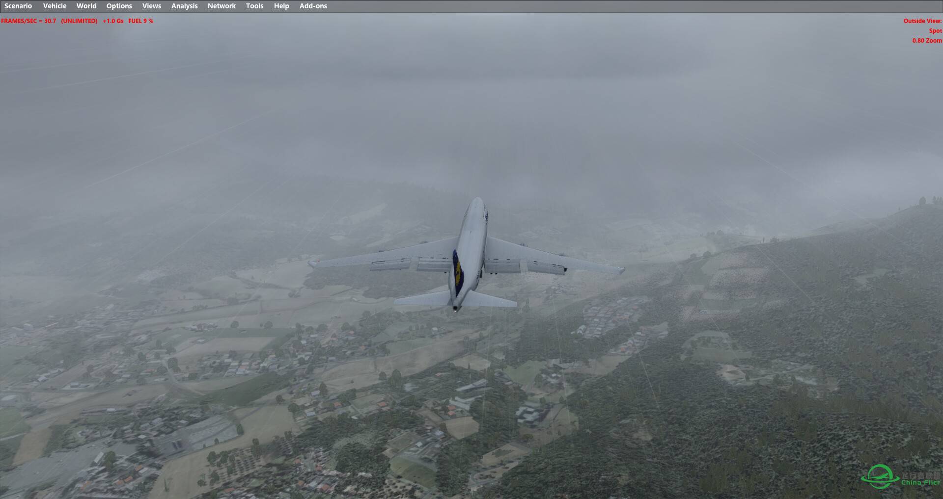 P3D  连线飞行-6802 