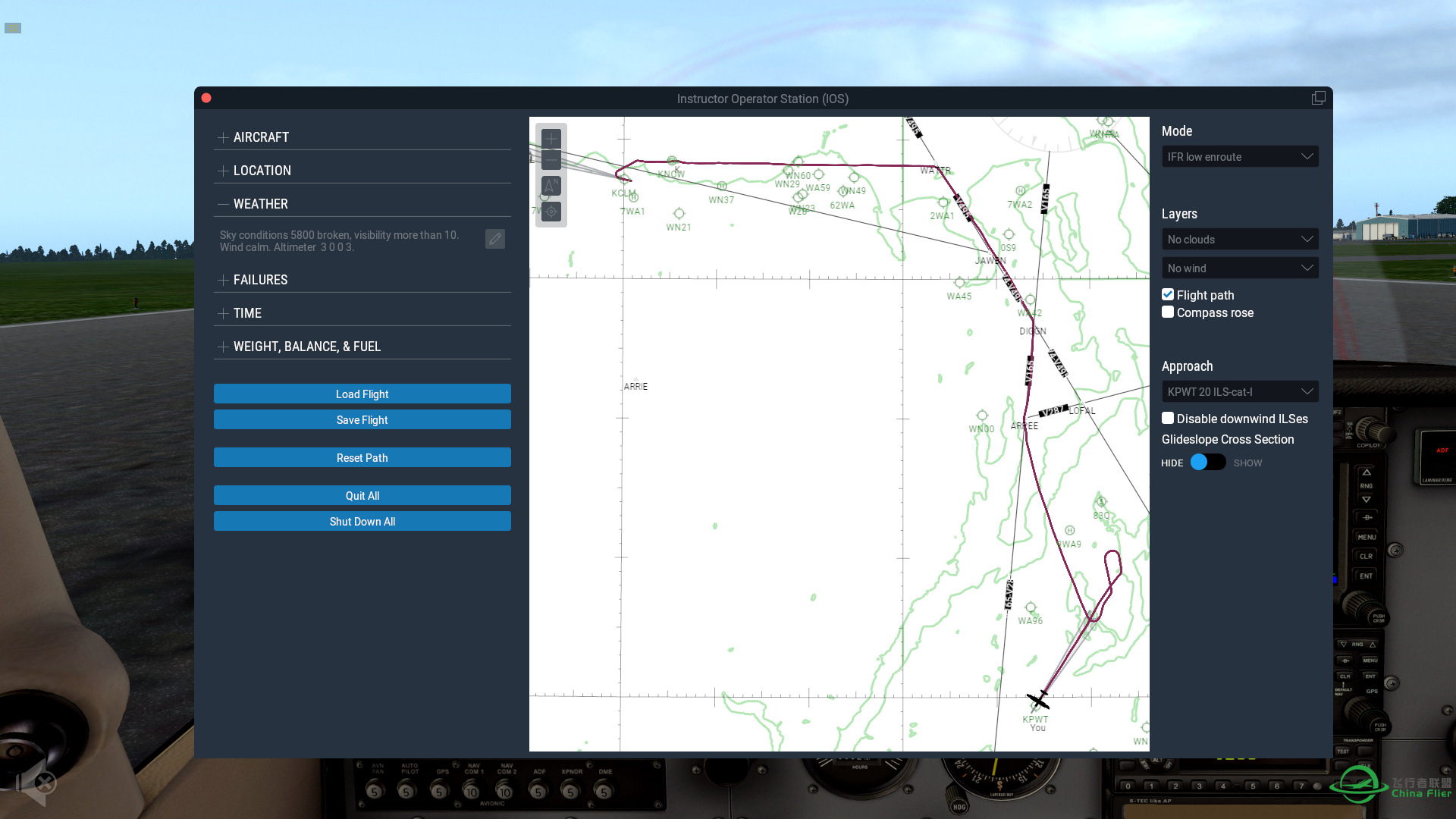 【XP11 IFR 挑战】 第三期 KCLM - KPWT-89 