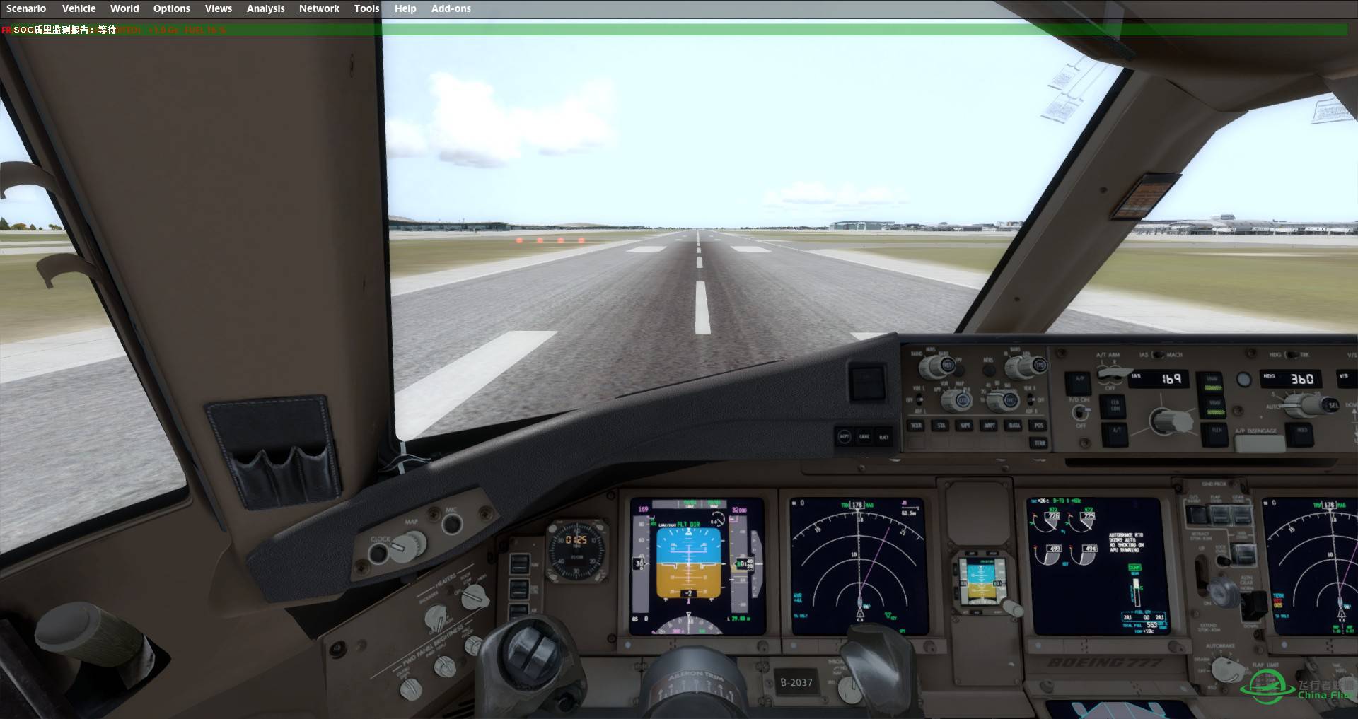 PMDG77W航线飞行-1419 