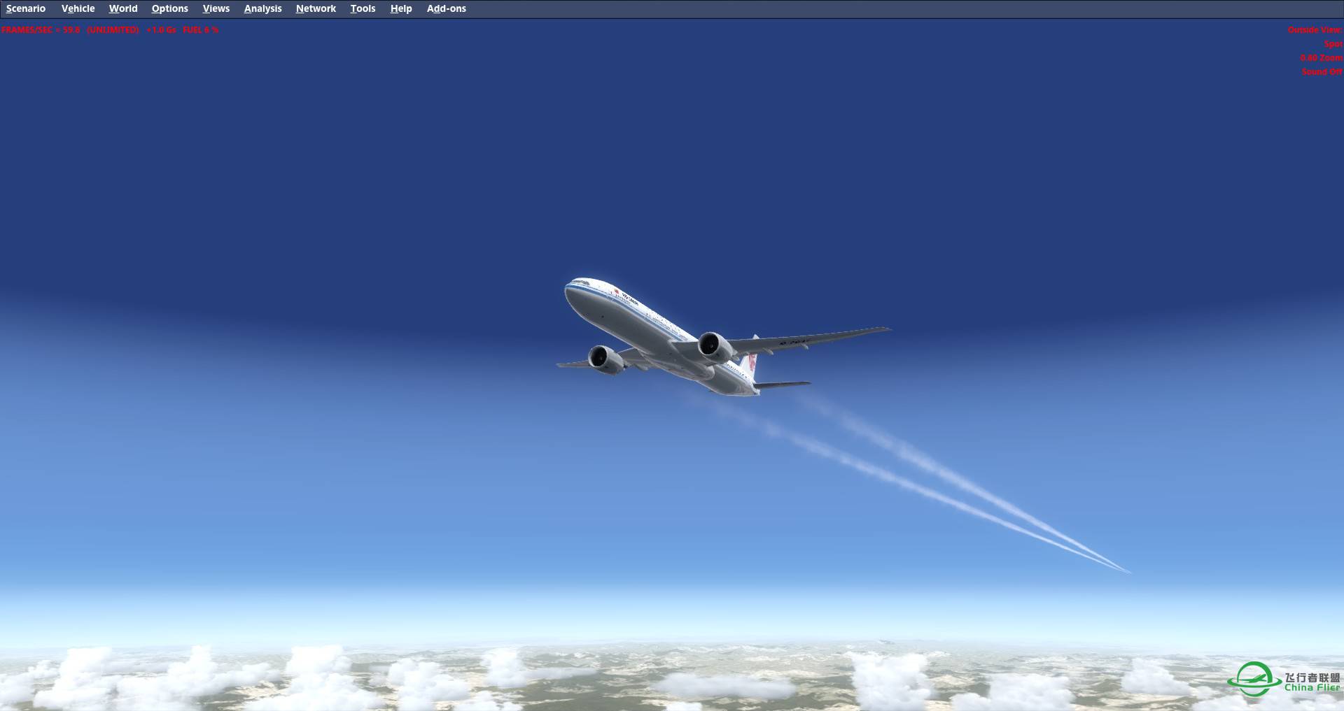 PMDG77W航线飞行-1009 