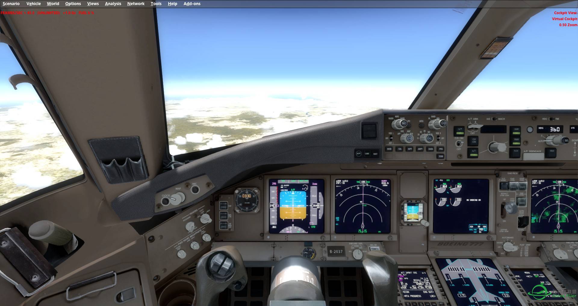 PMDG77W航线飞行-2654 