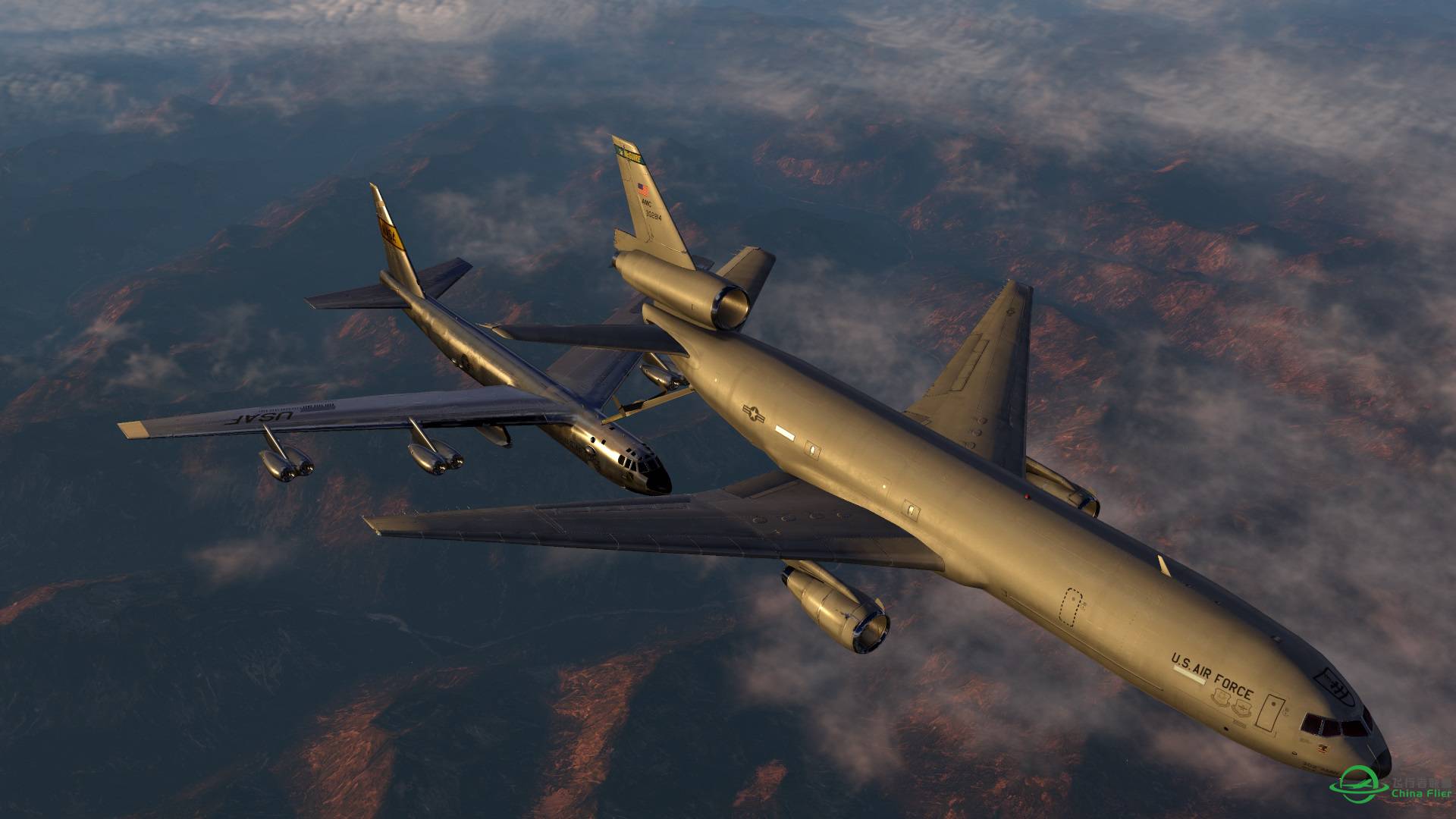 x-plane 11 空中加油（2）：断箭之前-4297 