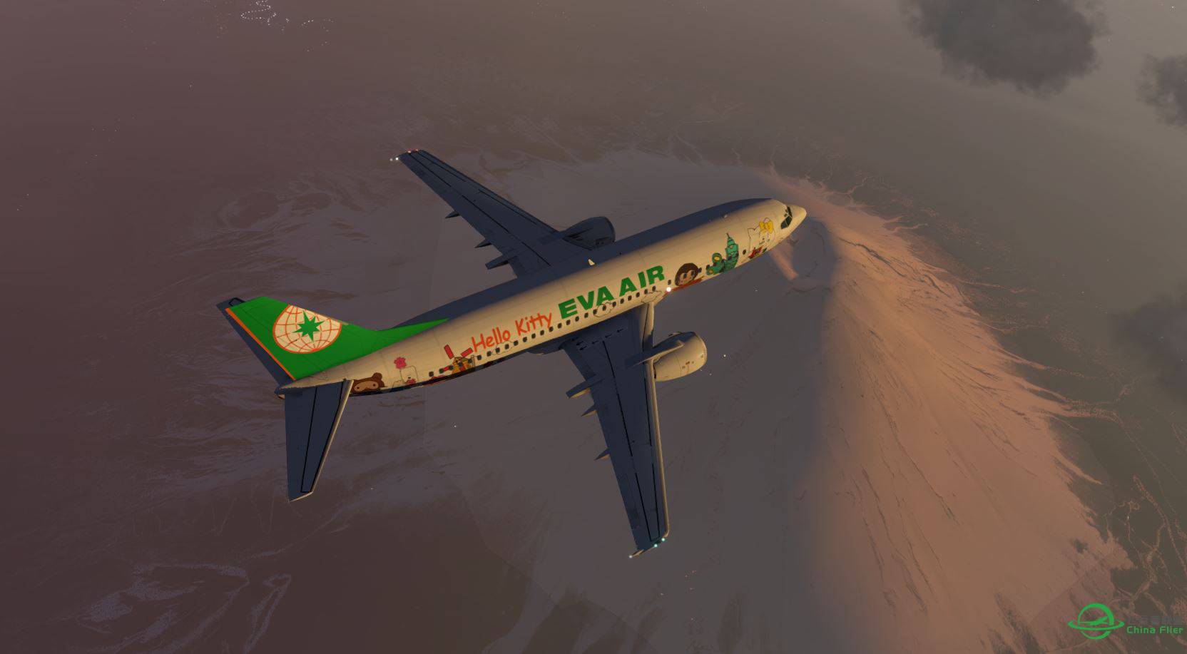 IXEG 737 Classic V1.1 富士山的美景-2406 