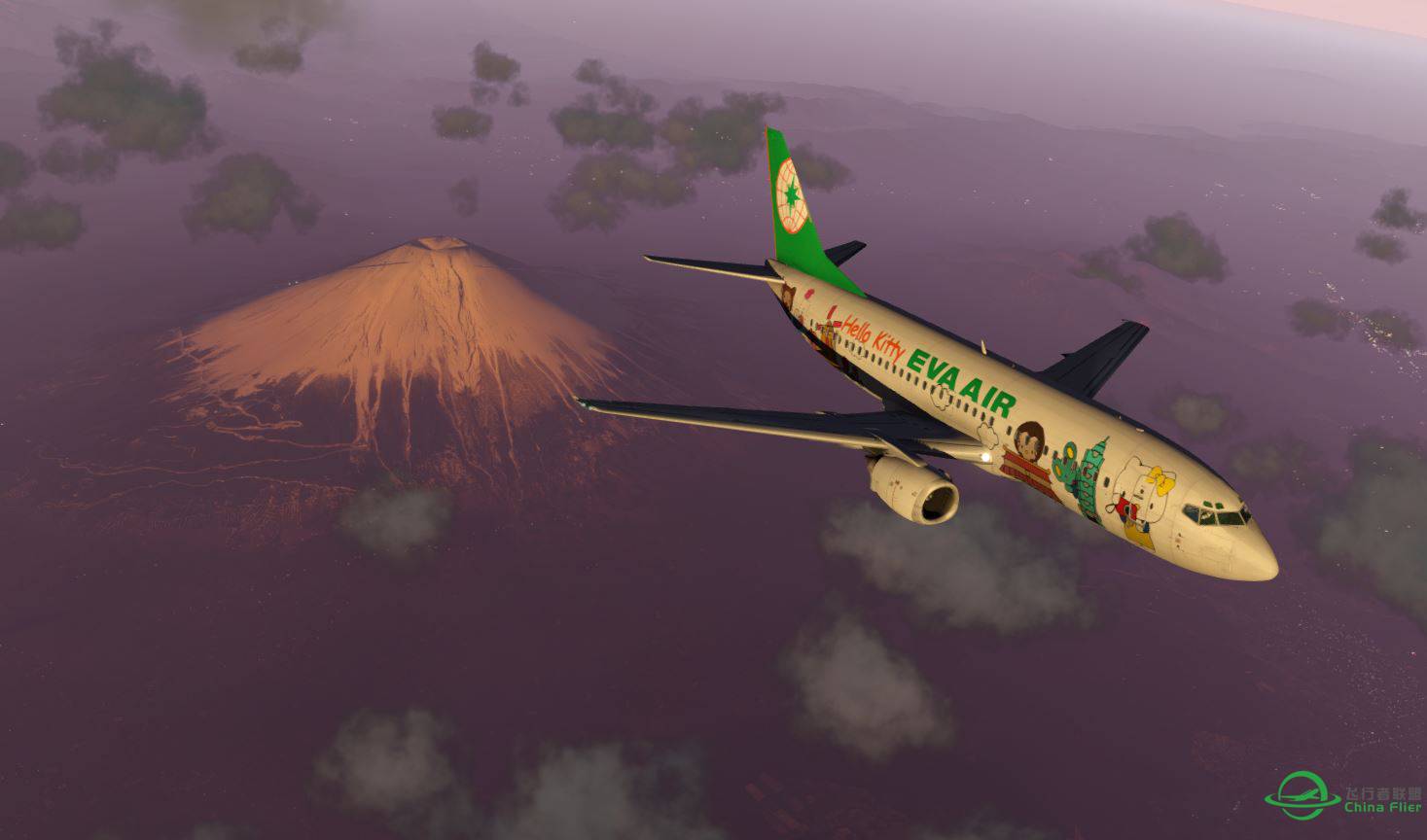 IXEG 737 Classic V1.1 富士山的美景-3537 