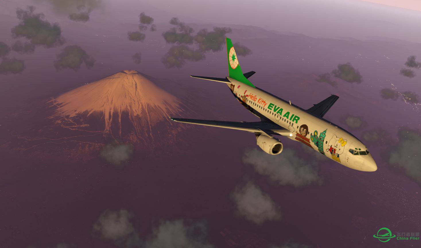IXEG 737 Classic V1.1 富士山的美景-193 