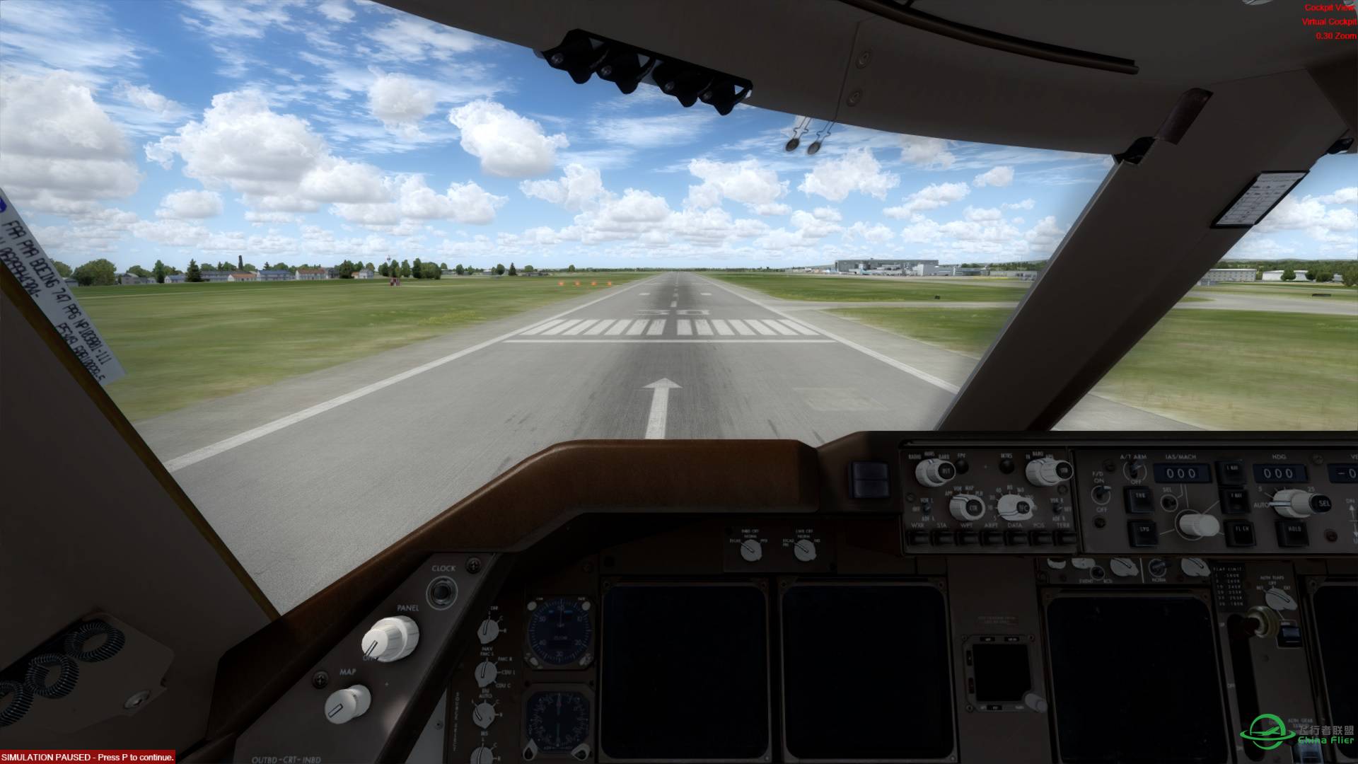 安装最新的FSUIPC5101K_TEST后，PMDG747黑屏。-4093 