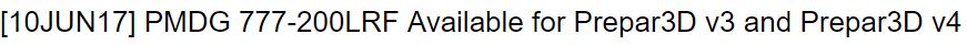 PMDG 777-200LR/F Prepar3d v4/v3 升级发布-2988 