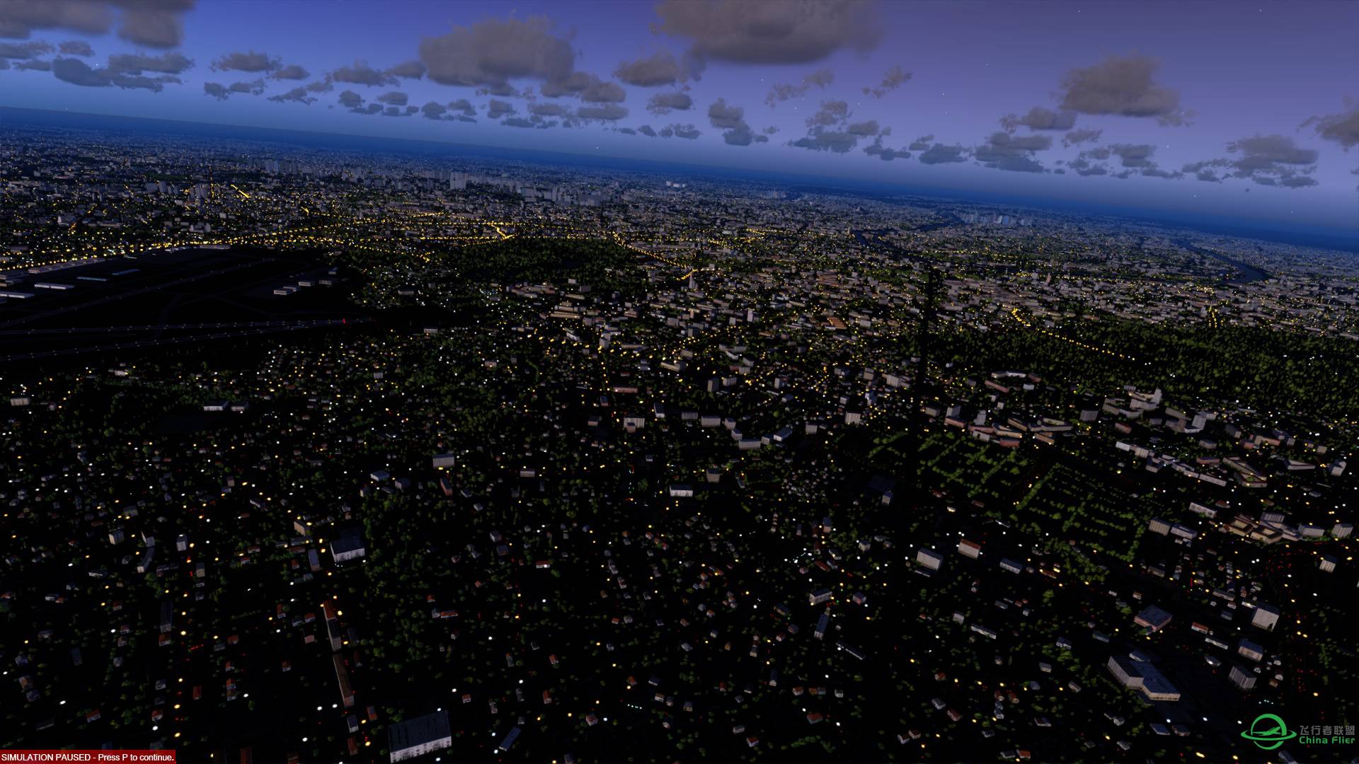 P3D V4的夜景还是有潜力的-9498 