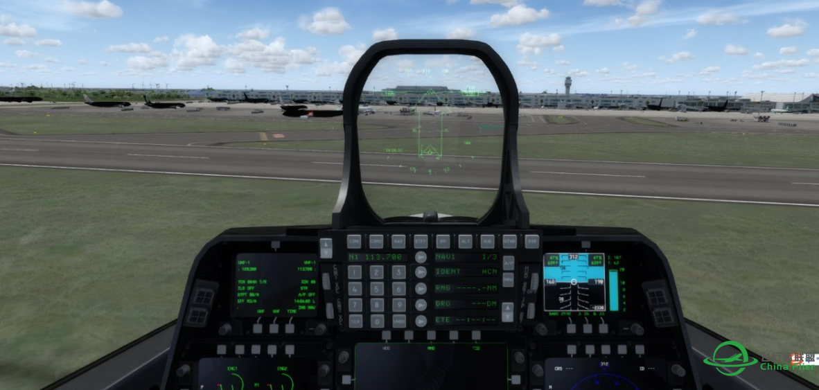 sky ai和Taipei city 黑色机身和建筑物-6340 