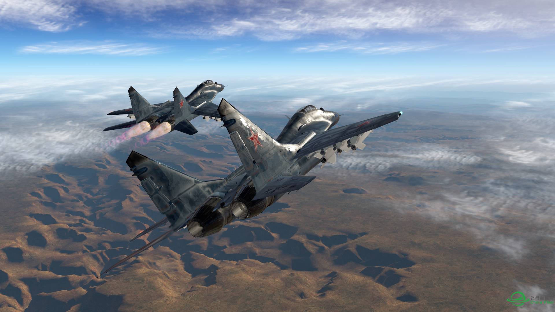 X-plane 11 米格29编队飞行-6836 
