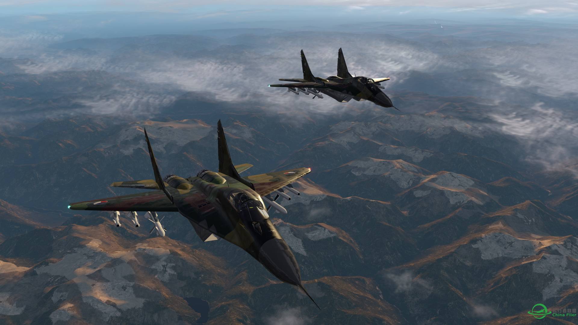 X-plane 11 米格29编队飞行-613 