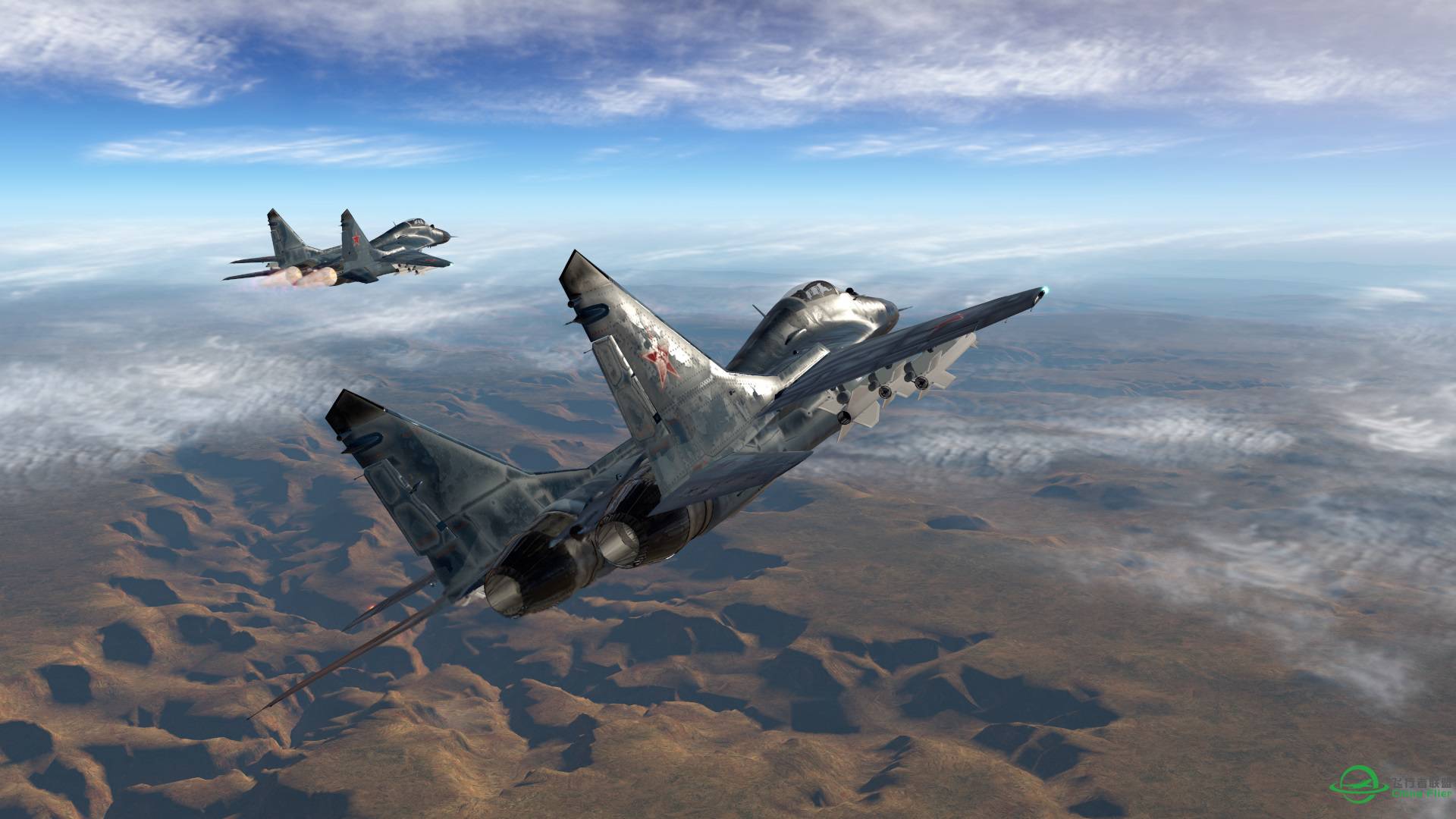 X-plane 11 米格29编队飞行-53 