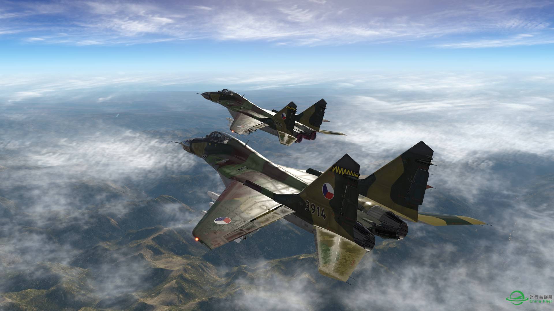 X-plane 11 米格29编队飞行-7726 