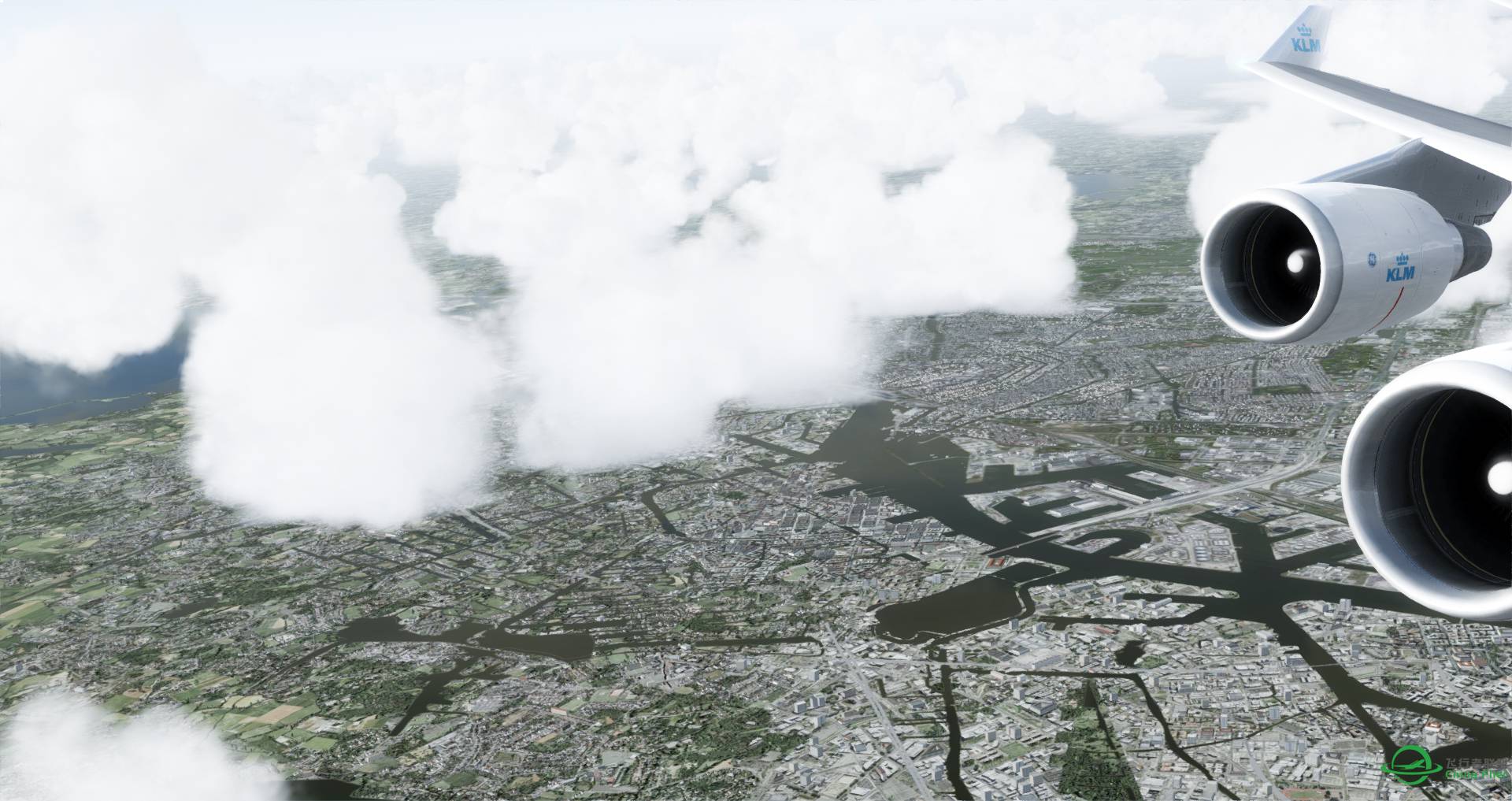 Prepar3D v4 首飞航线 荷兰皇家航空747v3 阿姆斯特丹 长途 北京-7789 
