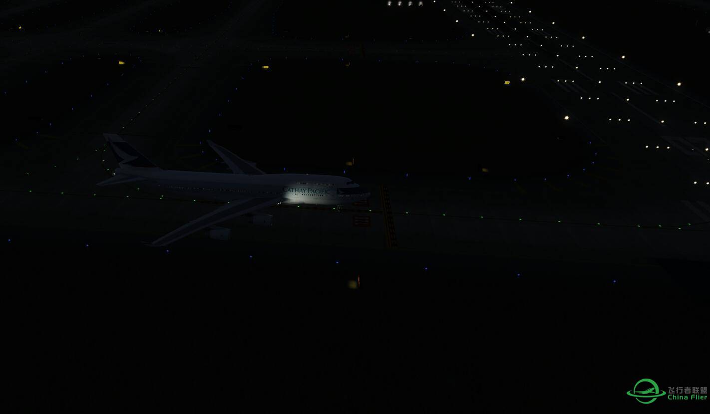 PMDG着陆灯照不亮地面-134 