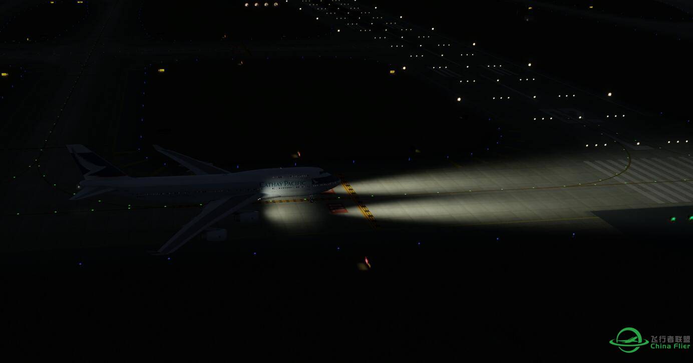 PMDG着陆灯照不亮地面-5080 