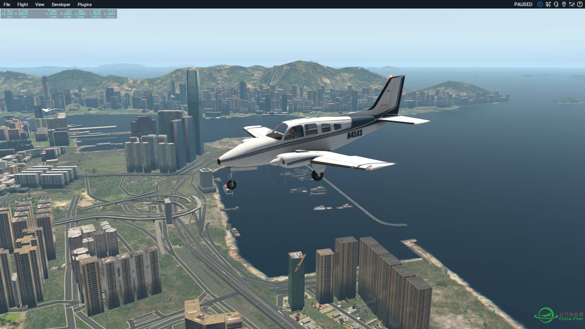 XP11随手落启德，请P3D飞友们参详对照两者的风格。-9754 