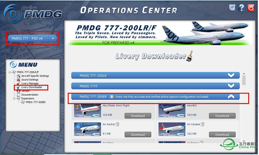 P3DV4順利運行PMDG 777-300ER方式-5850 