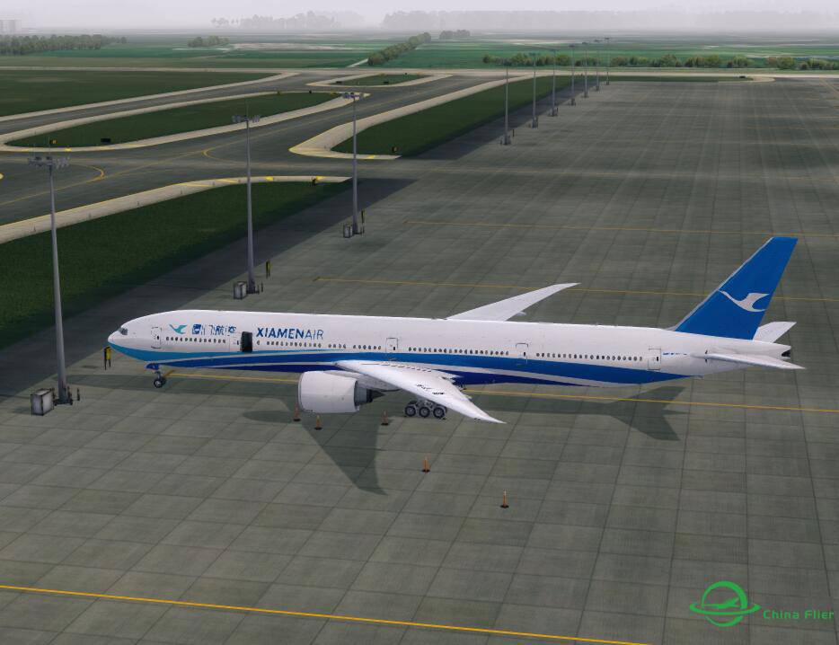 厦门航空777广州-台湾首飞成功-2197 