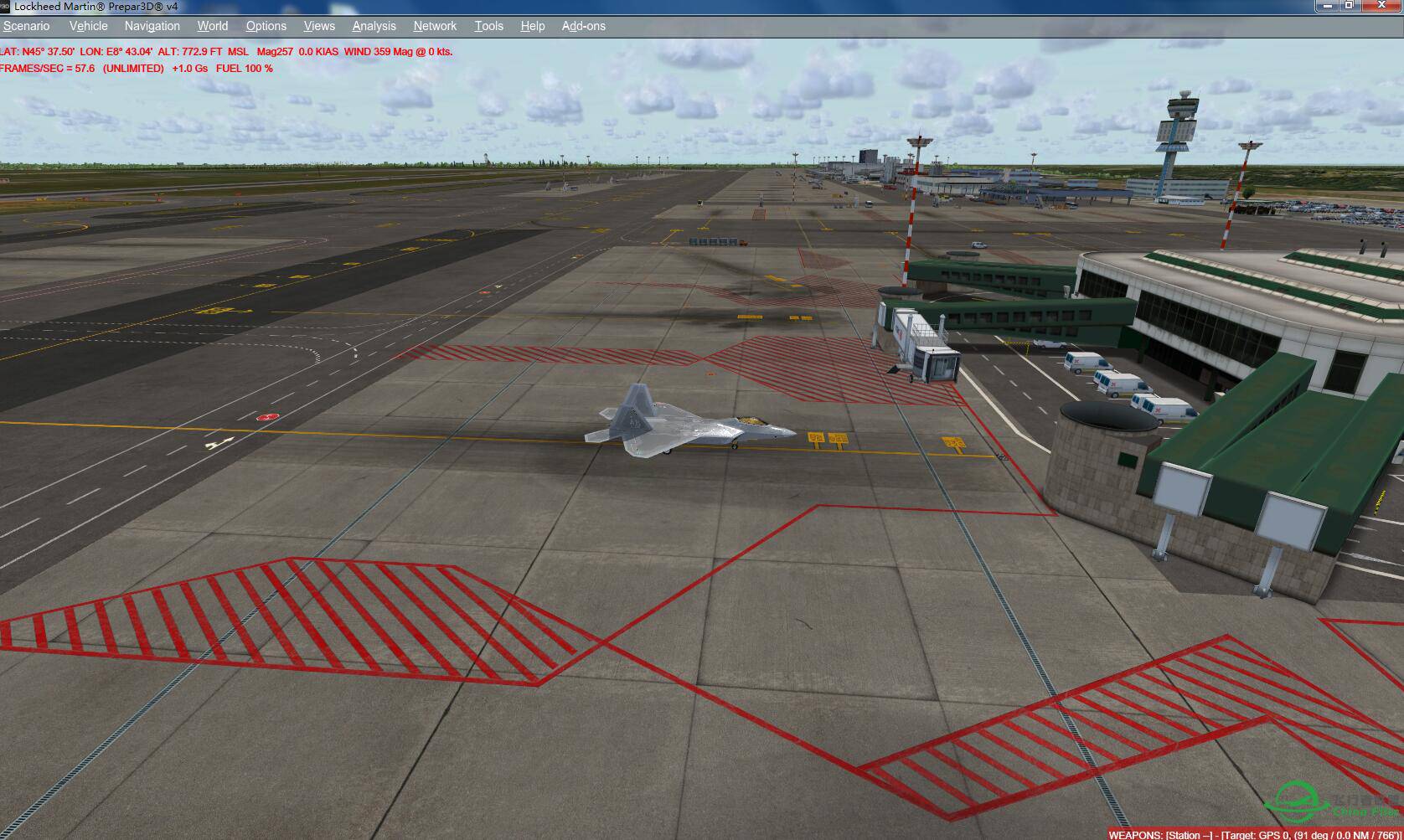 p3d v4插件机场 米兰马尔彭萨与罗马钱皮诺效果图-6521 