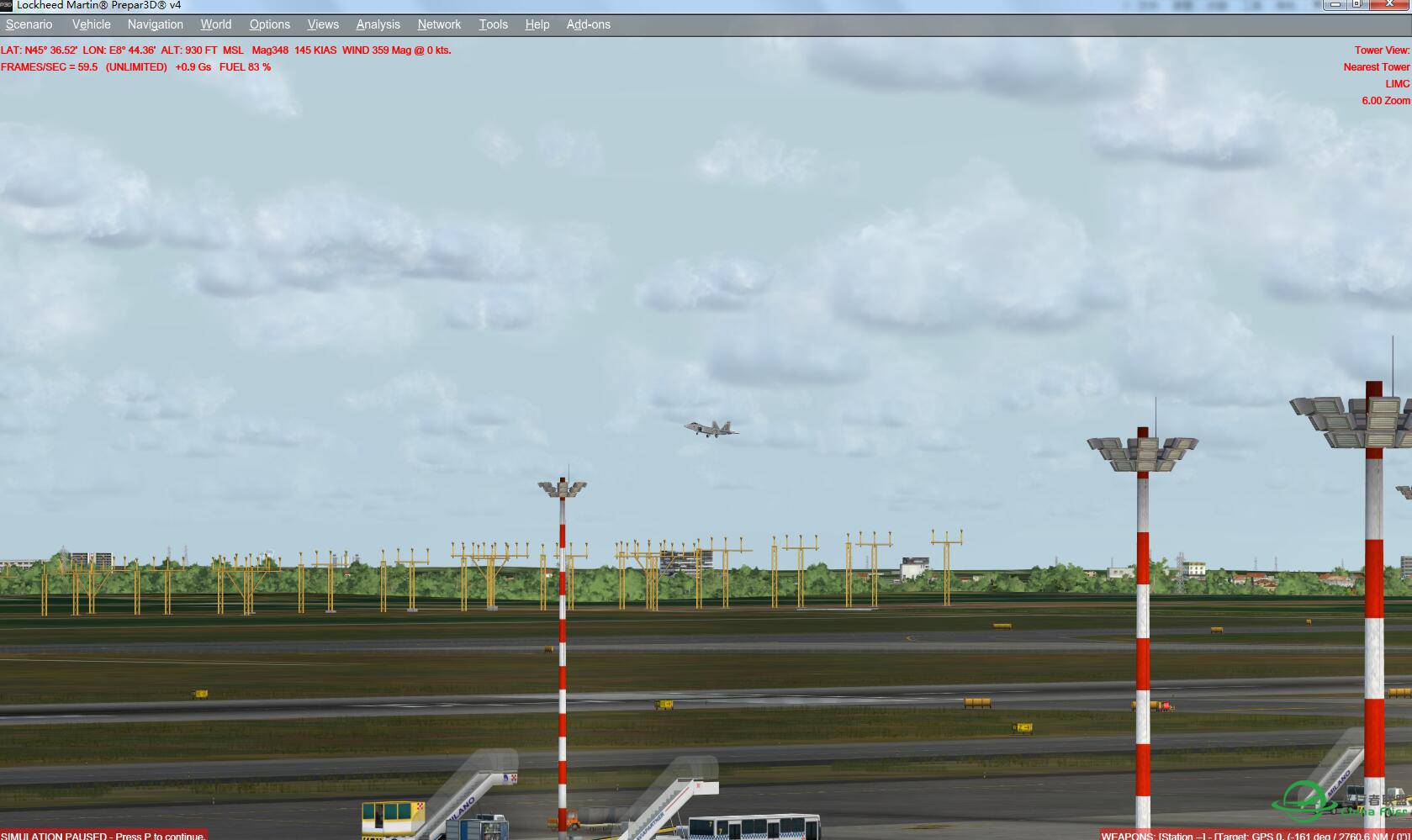 p3d v4插件机场 米兰马尔彭萨与罗马钱皮诺效果图-6068 