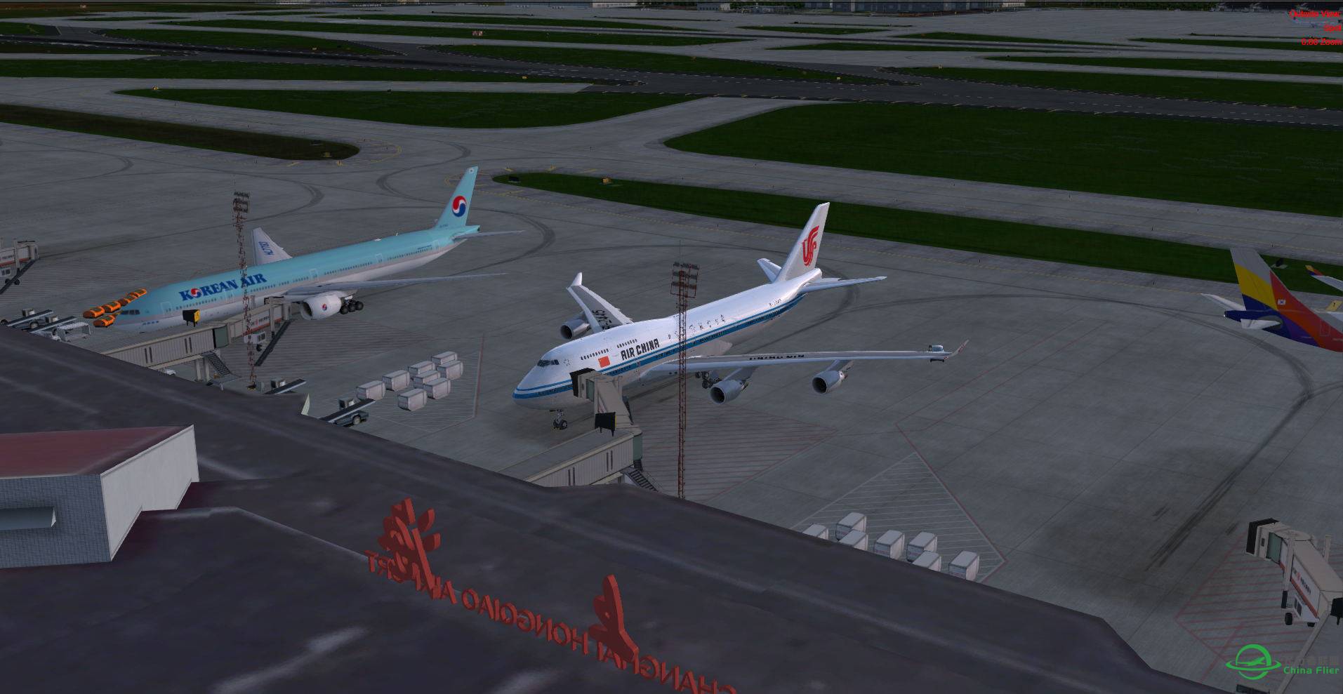 P3D V4 747 ZSSS-ZBAA首飞-287 