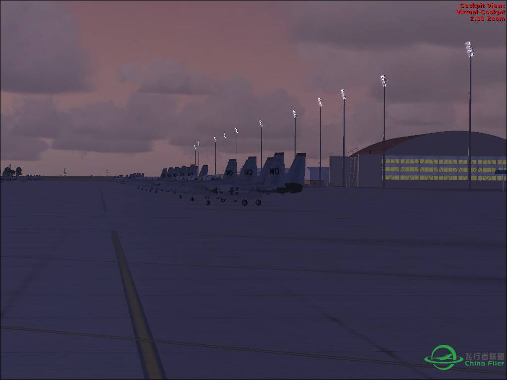 黄昏中的芒廷霍姆空军基地-3662 