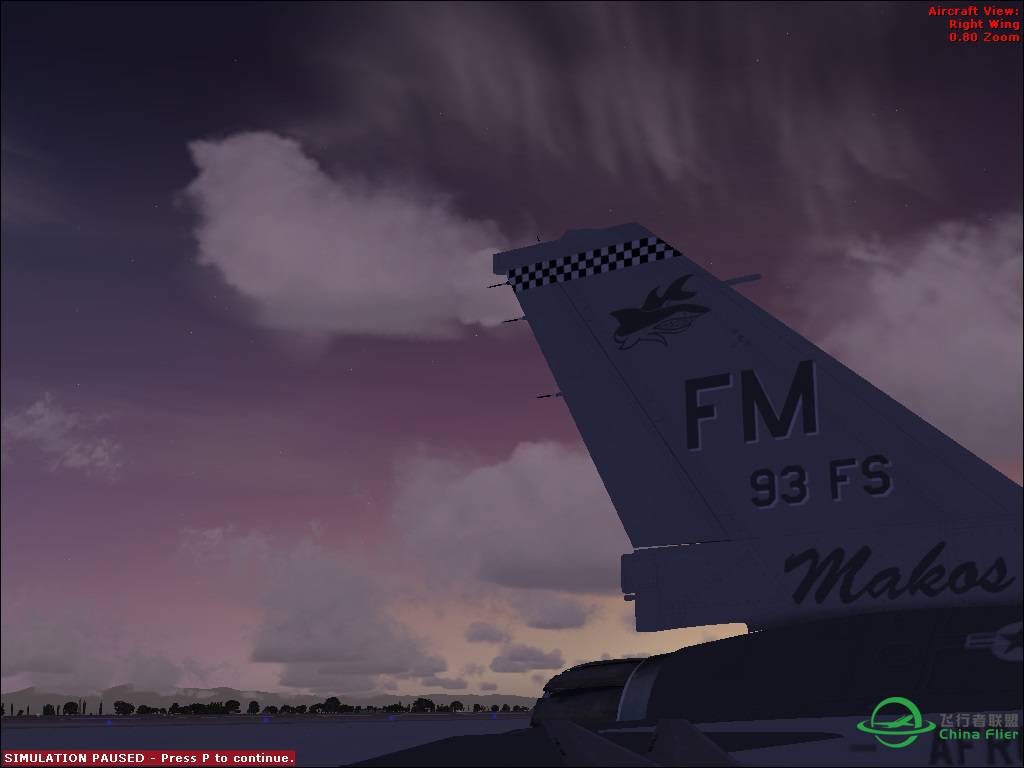 黄昏中的芒廷霍姆空军基地-7474 