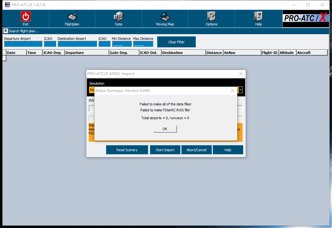 求教！PRO-ATC无法同步数据！-7822 