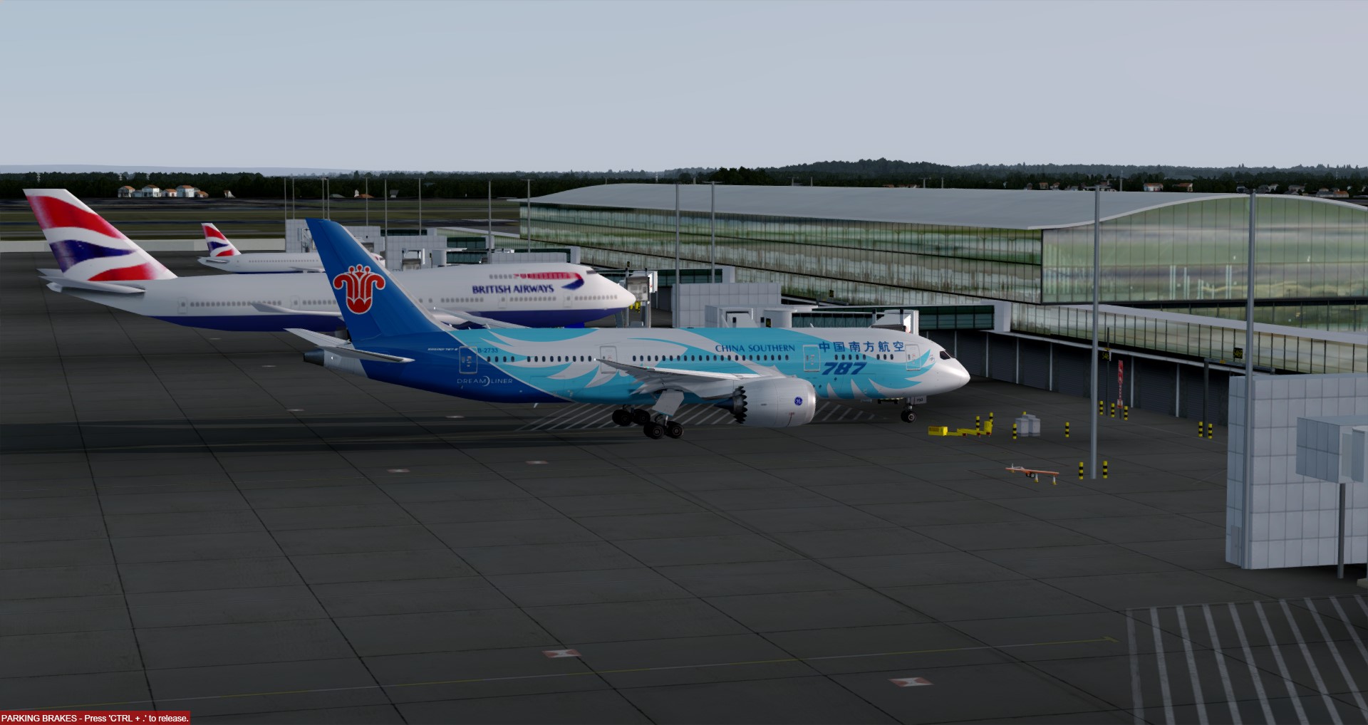 P3D V4 787南航B-2733 EGLL-ZGGG-172 