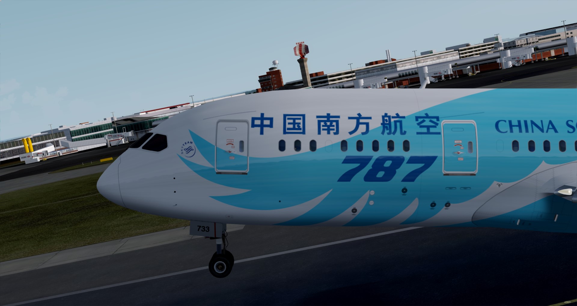 P3D V4 787南航B-2733 EGLL-ZGGG-3289 