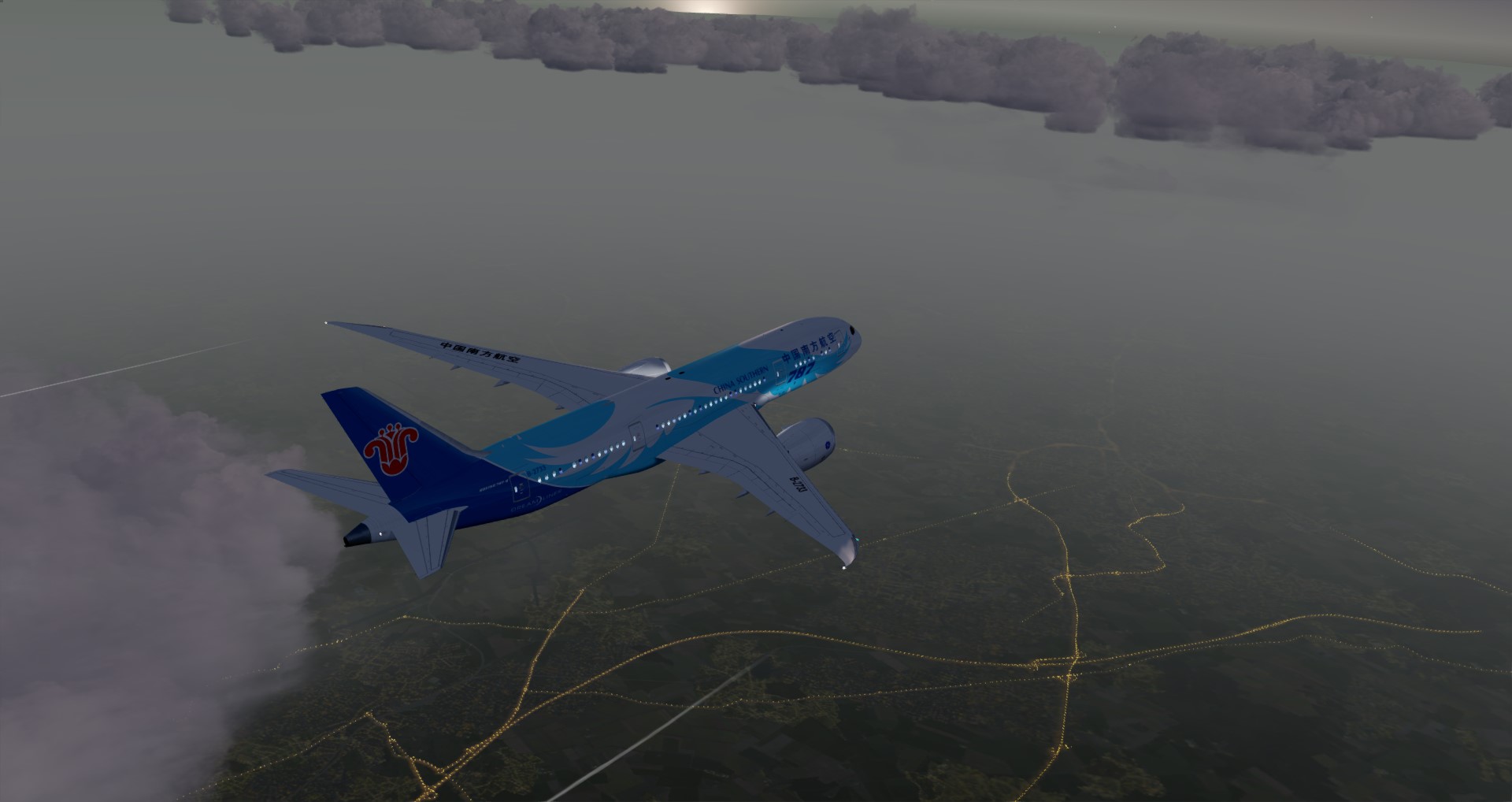 P3D V4 787南航B-2733 EGLL-ZGGG-6421 