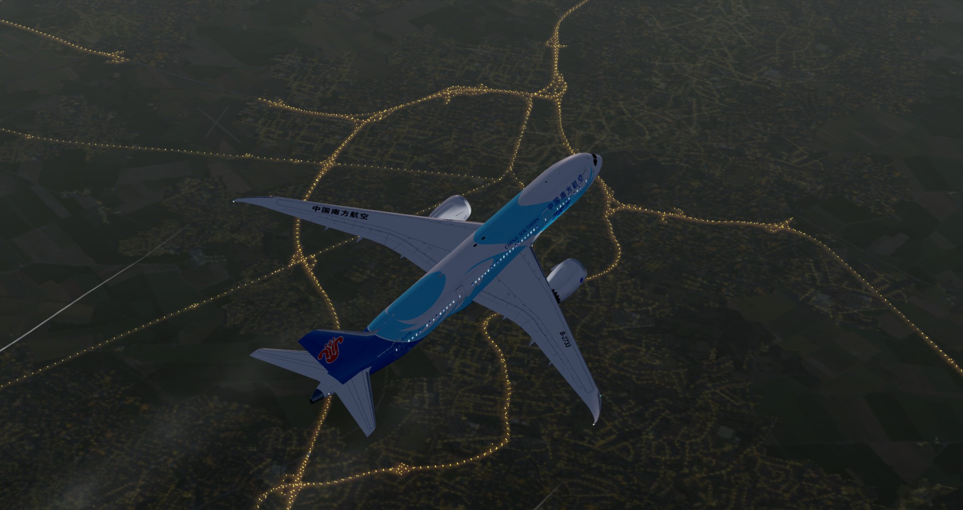 P3D V4 787南航B-2733 EGLL-ZGGG-8825 