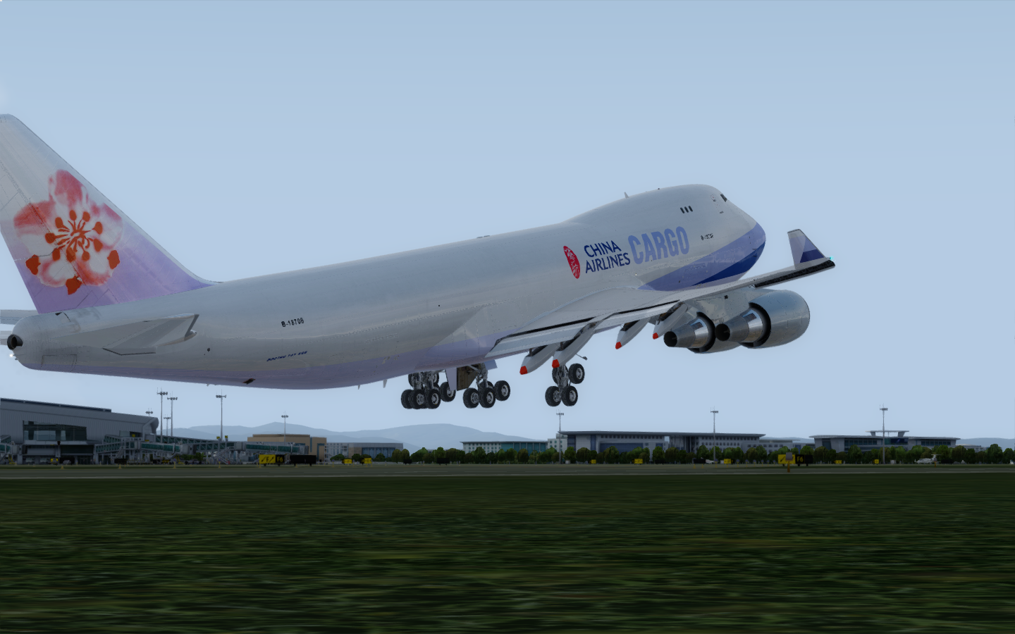 华航74F起飞广州机场-108 