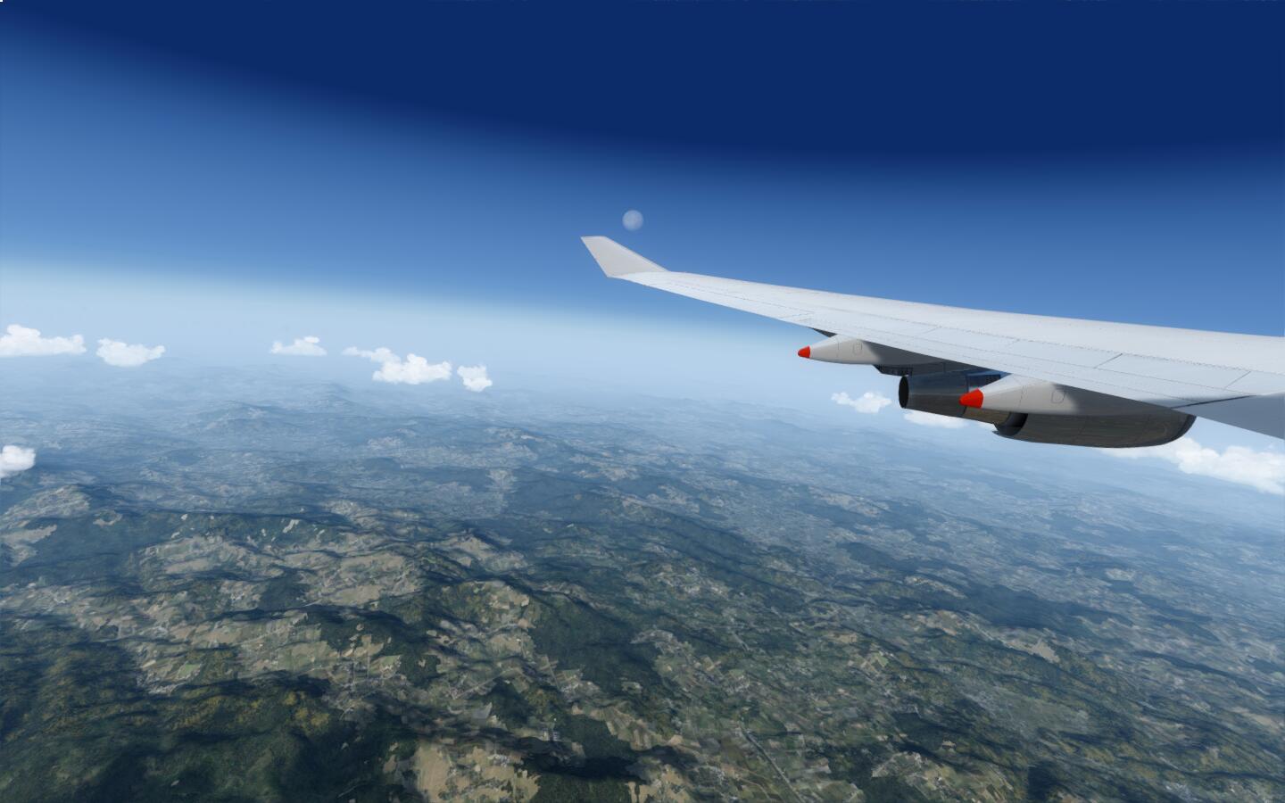 华航74F起飞广州机场-9708 